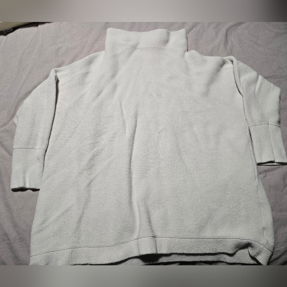 Free People Cream Turtleneck Sweater
